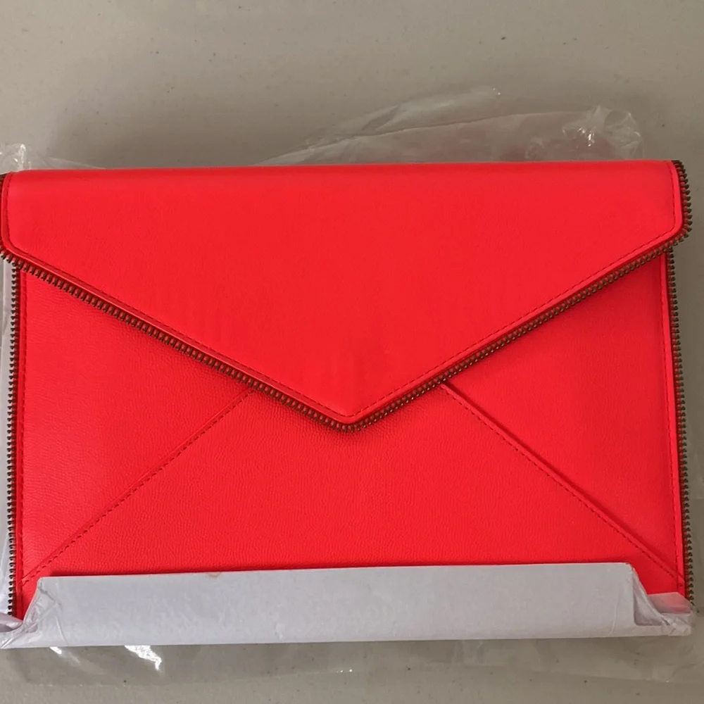 Rebecca Minkoff Hot Pink Envelope Clutch